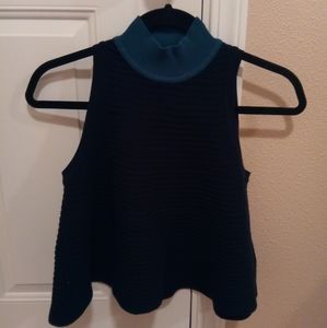 Fendi Knited Crop Tank Turtleneck